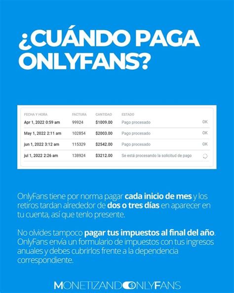 onlyfans metodos de cobro|Cómo Paga Onlyfans